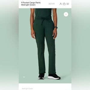 NWT Mandala 9 pocket cargo pants midnight green— size XL